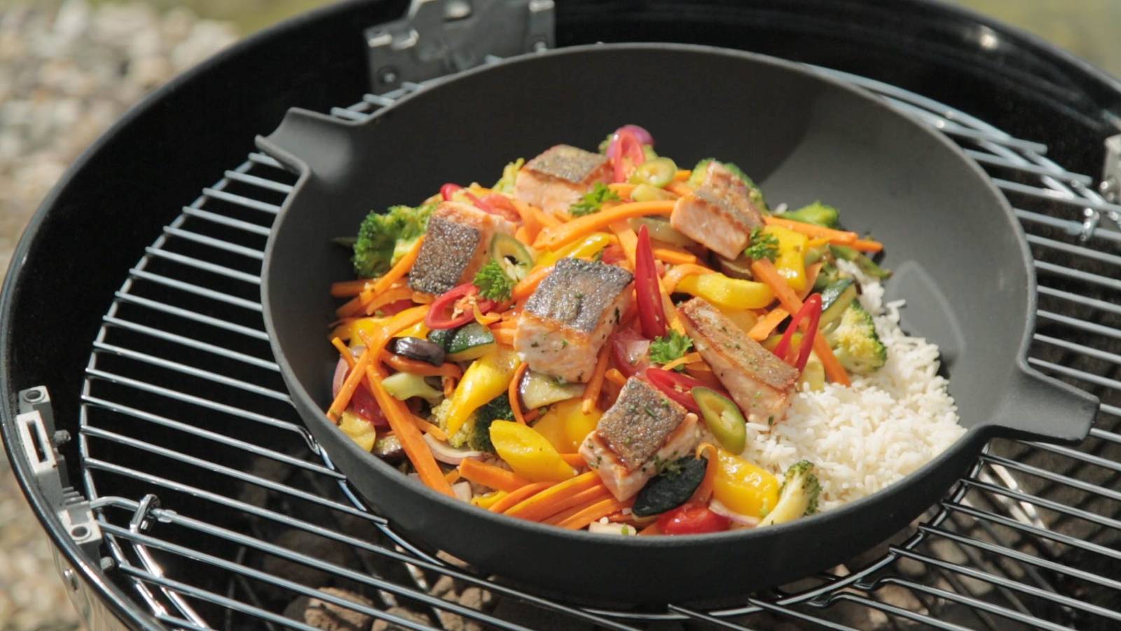 Mr. Gardener Guss-Wok für Rost-in-Rost System, rund Ø 57 cm, Wok, Grillen