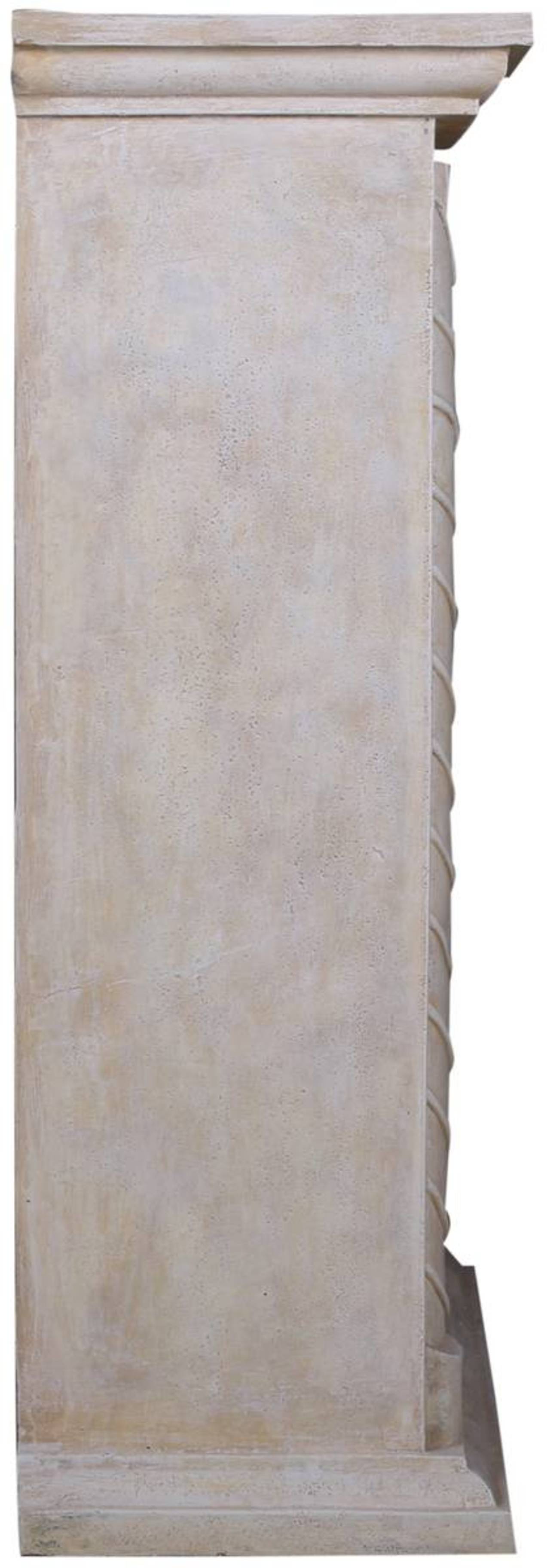 El Fuego® Elektrokamin » Italia « Vintage Deko-Kamin, cremeweiß