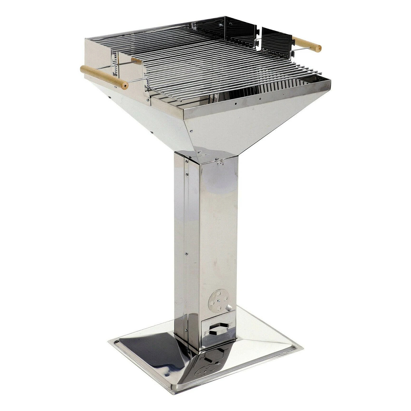 Mr. Gardener Edelstahl Säulen Trichtergrill Säulengrill Holzkohlegrill Mr. Gardener Edelstahl Säulen Trichtergrill Säulengrill Holzkohlegrill