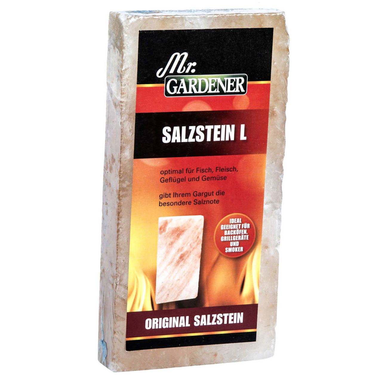 Mr. Gardener Salzstein » L « für Fleisch, Fisch und Gemüse