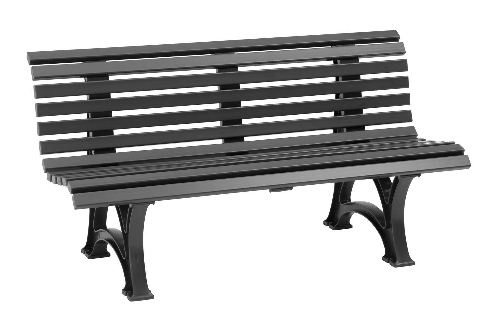 Blome Gartenbank 3-Sitzer » Helgoland « in Graphitgrau - 150 cm