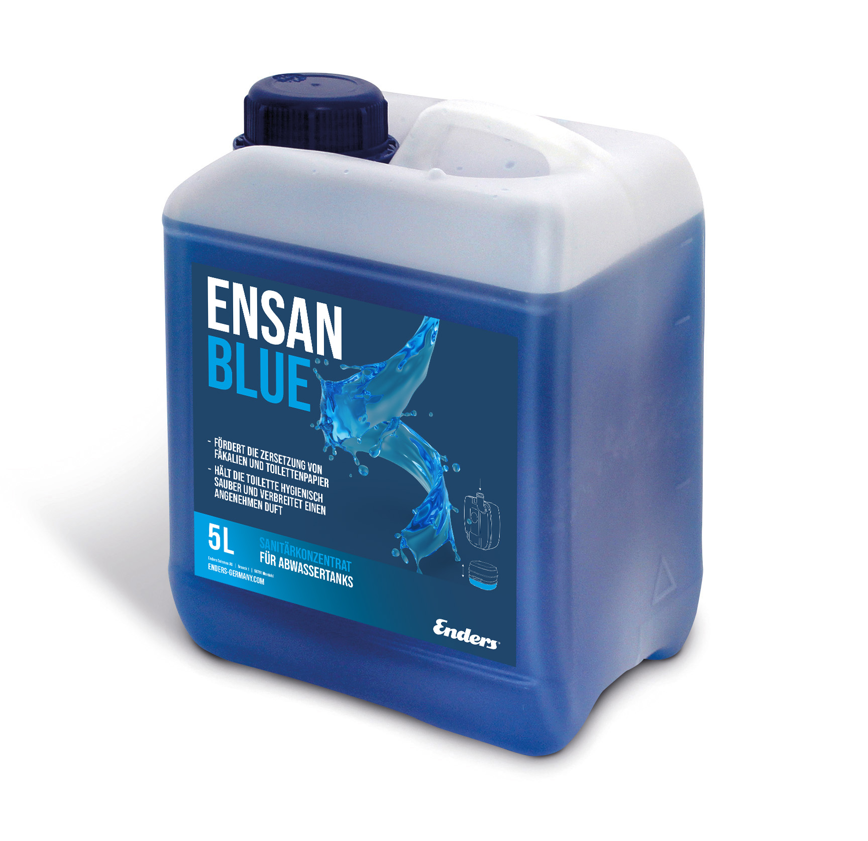 Enders » Ensan Blue « 5 L Sanitärkonzentrat für Abwassertank, Campingklo Enders Ensan Blue 5L