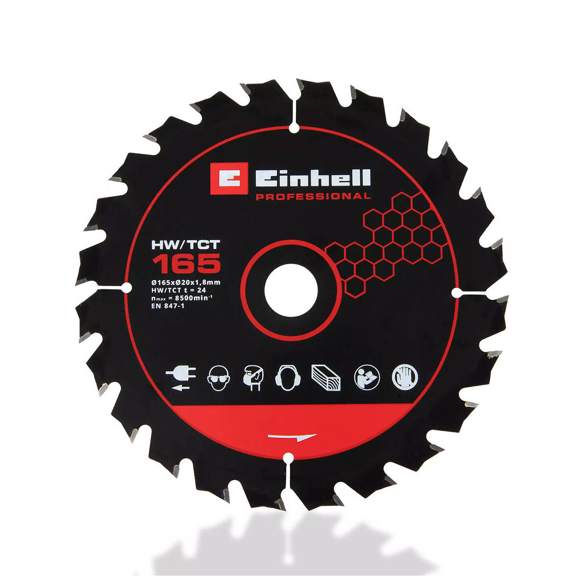 Einhell Kreissägeblatt » 4502076 « Ø 165 x 20 x 1,8 mm, 24 Z