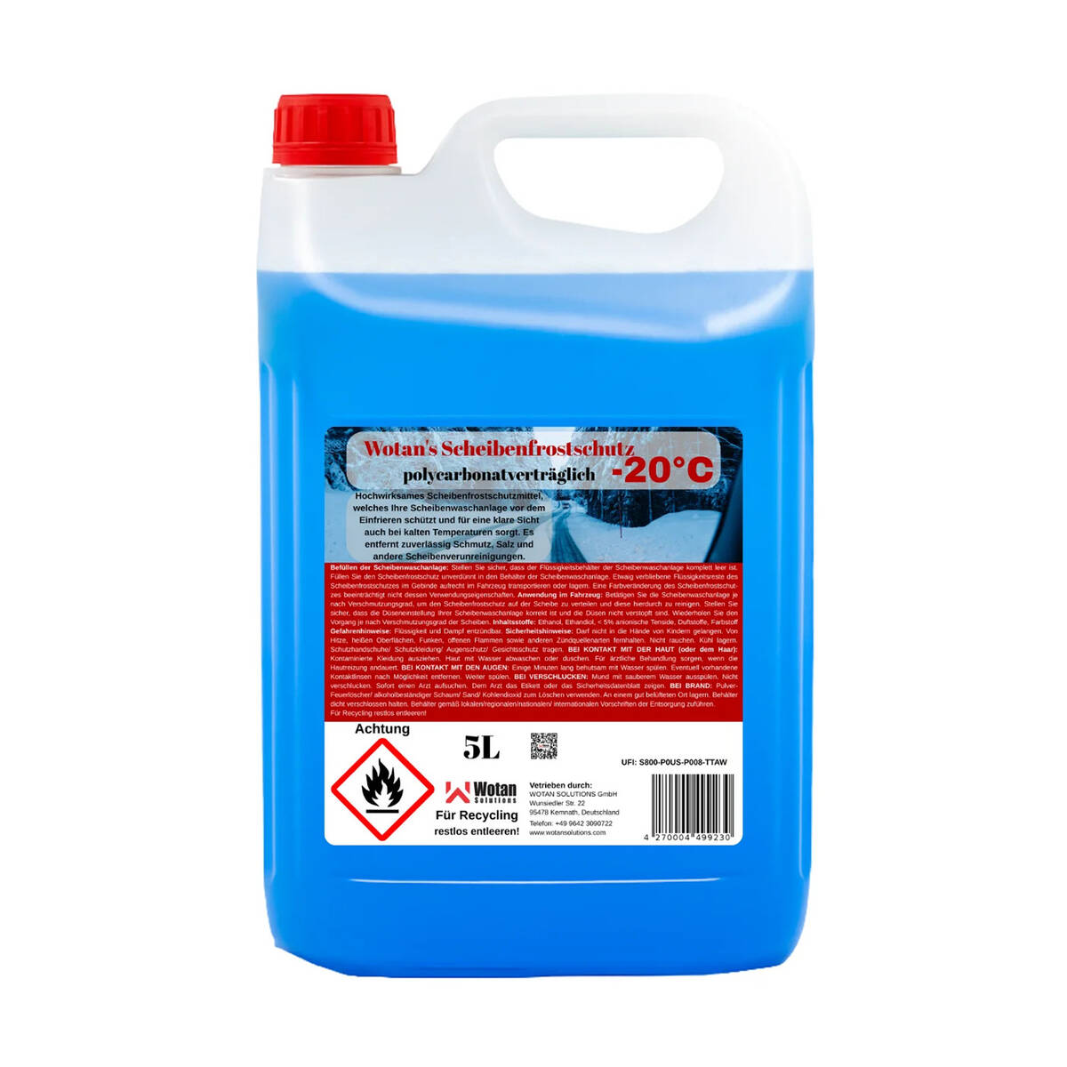 Wotan Scheibenfrostschutz » Citrus 5 L « bis -20 Grad, gebrauchsfertig