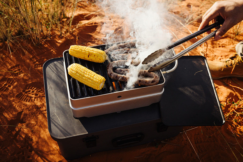 Enders Campingkocher » Pace « 2-in-1-Funktion, 2,0 kW, Edelstahl