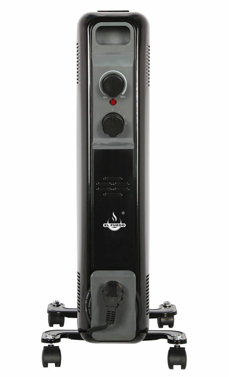 El Fuego Elektro-Ölradiator » AY7034 « 3 Heizstufen - 1500 W - schwarz