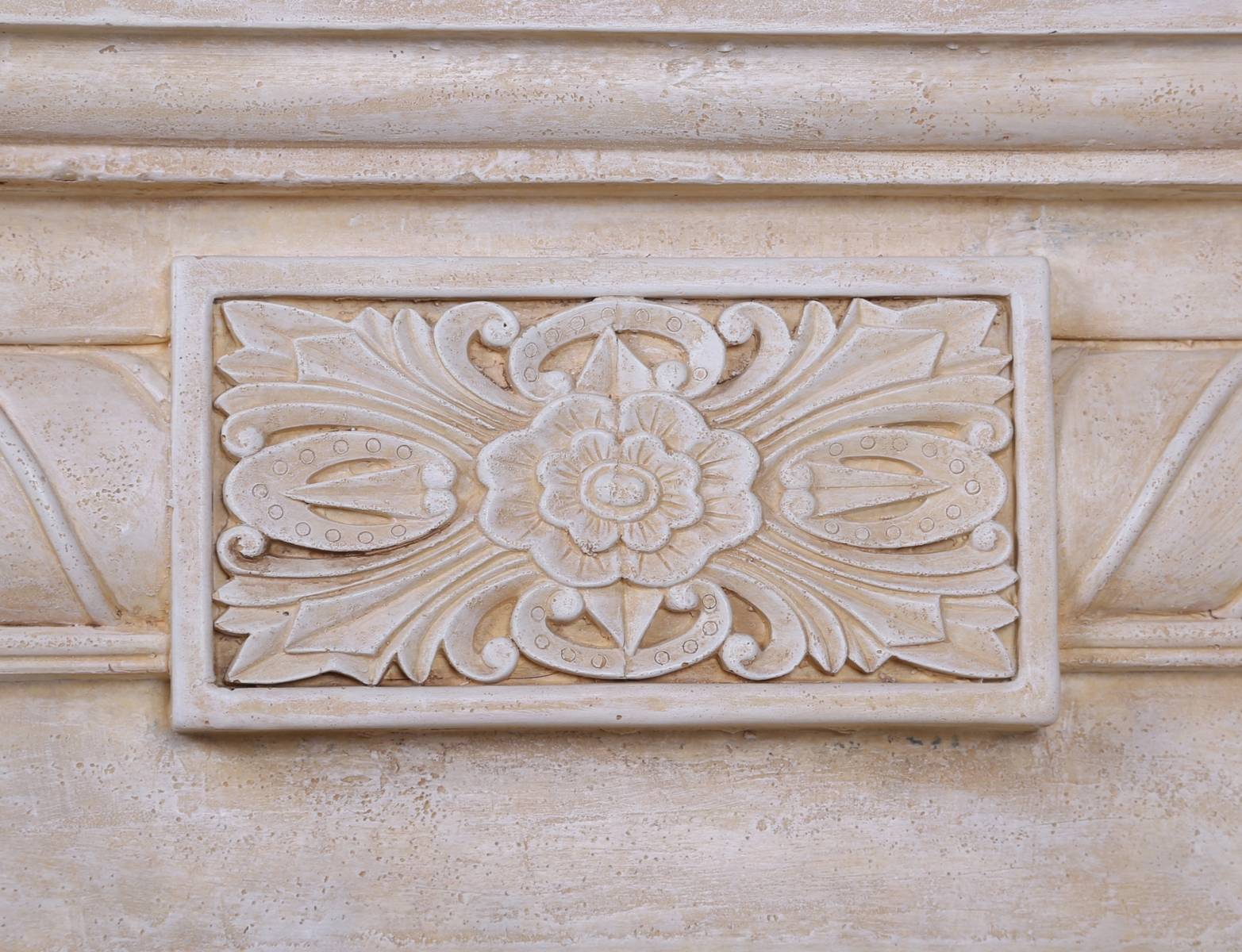 El Fuego® Elektrokamin » Italia « Vintage Deko-Kamin, cremeweiß