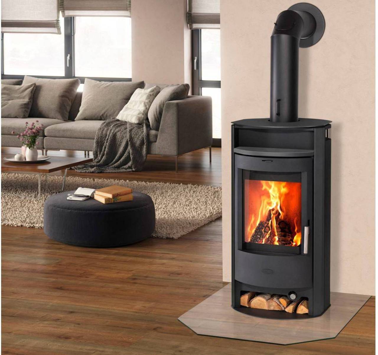 Fireplace Kaminofen »Porto« - Stahl - 6 kW - Dauerbrand - max. 108 m³