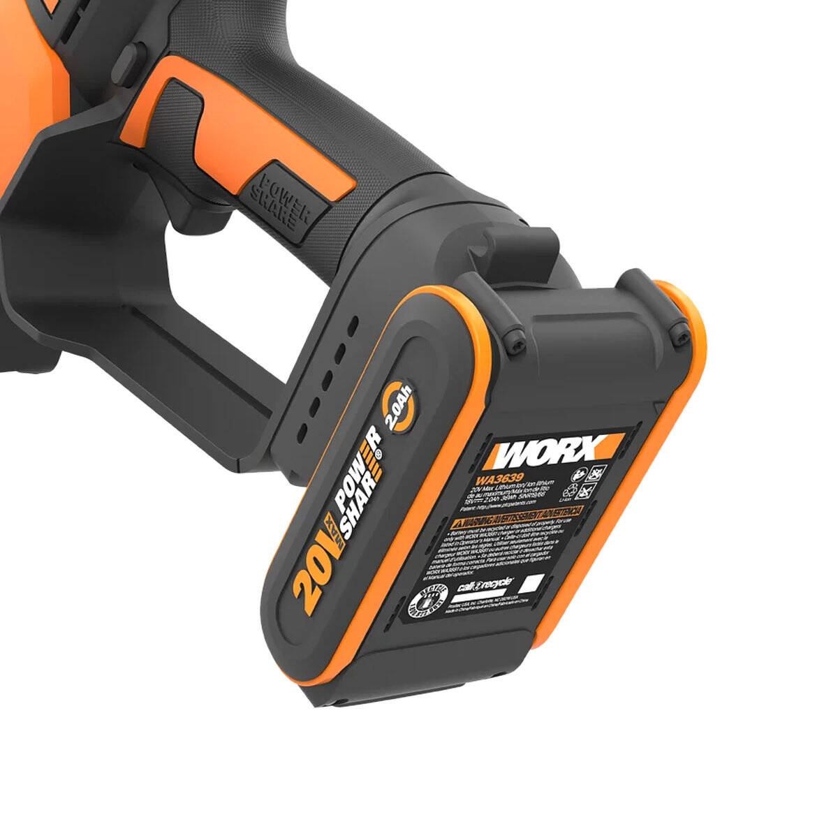 Worx Akku-Astsäge » WG326E « 20 V, 12 cm Schwertlänge, PowerShare