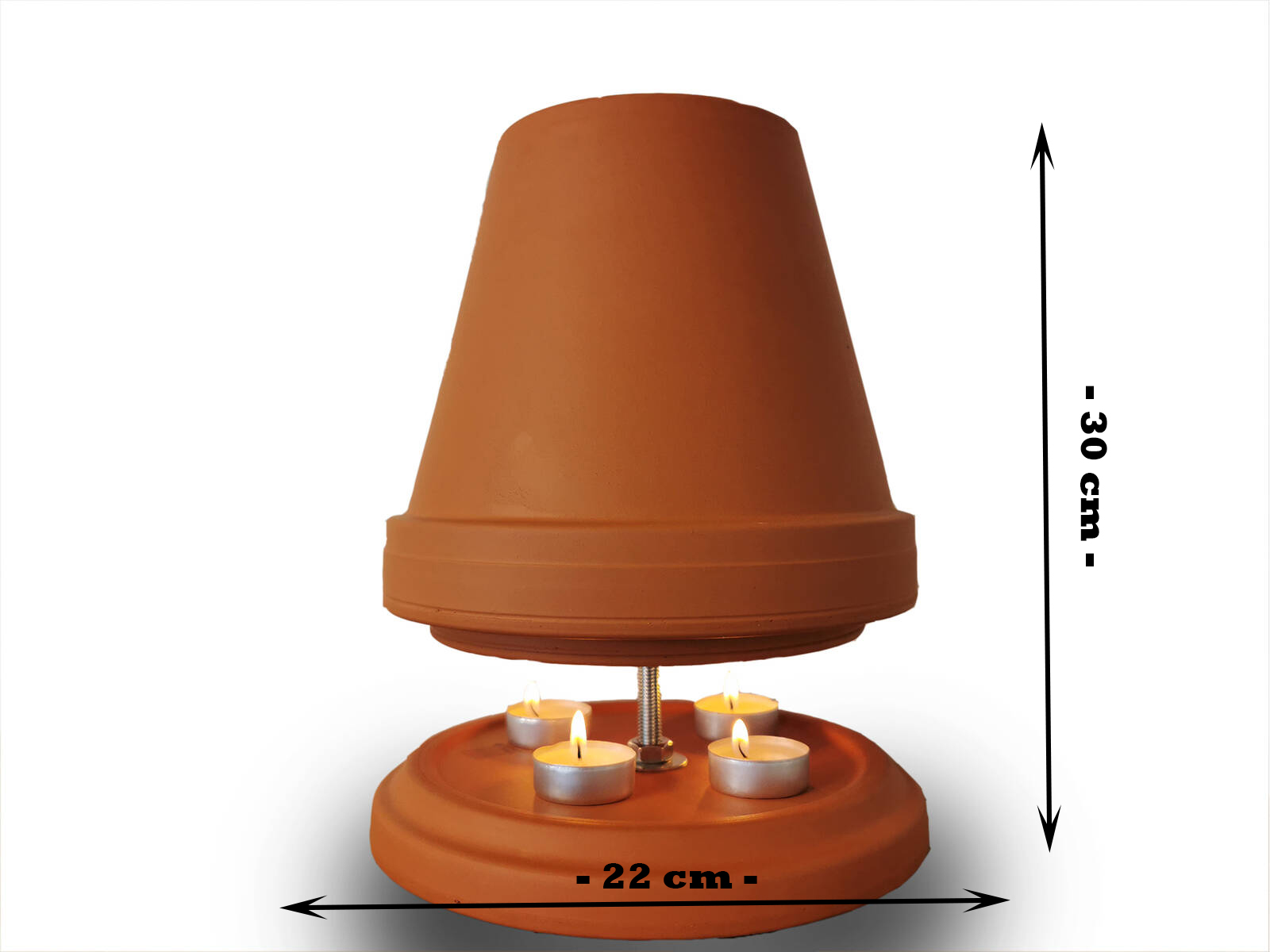 DIY Set » Teelichtofen, Teelichtheizung « XXL 2-Topf Methode