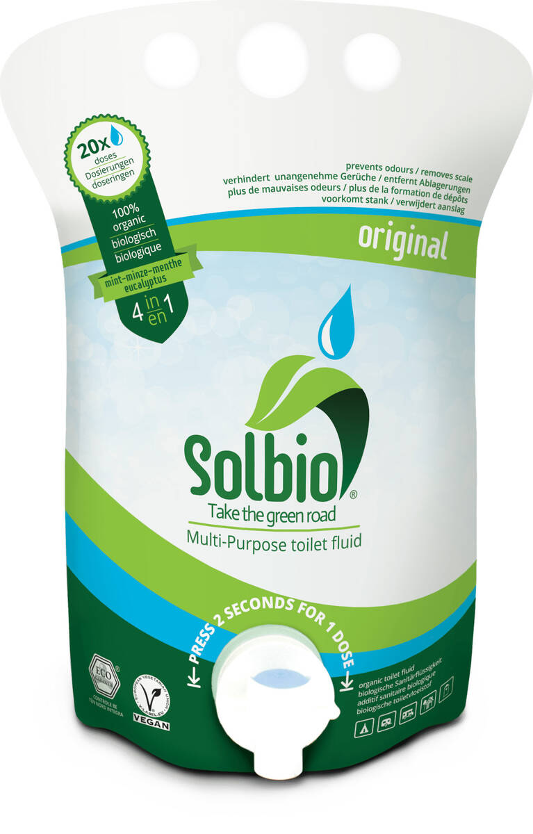 Solbio Sanitärflüssigkeit » Original « 0,8 Liter, 4-in-1-Wirkung