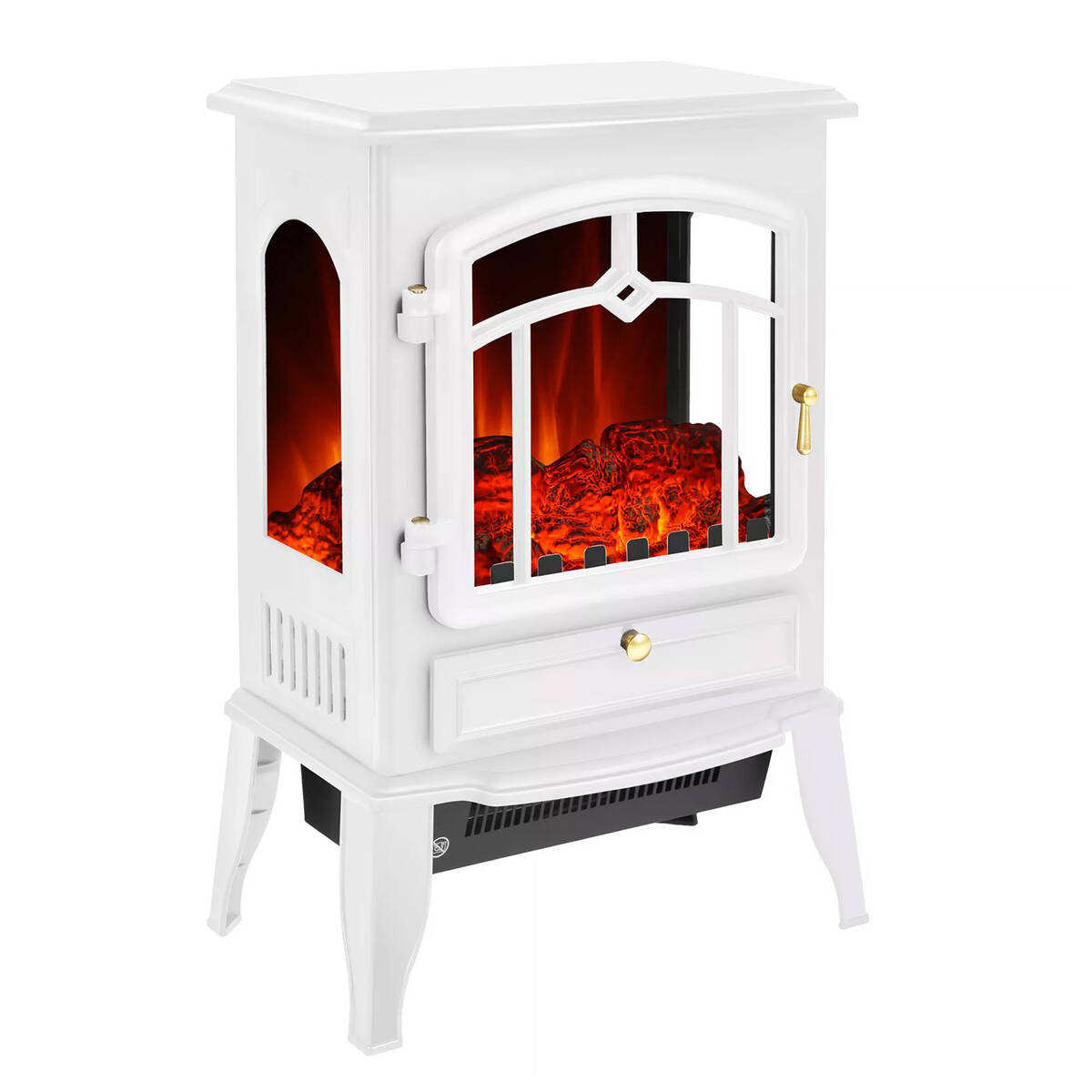 El Fuego Elektrokamin » Como II « Weiß, 2 kW, LED-Flammenbild