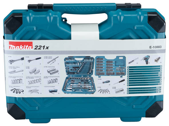 Makita Werkzeugkoffer » E-10883 « 221-teiliges Set