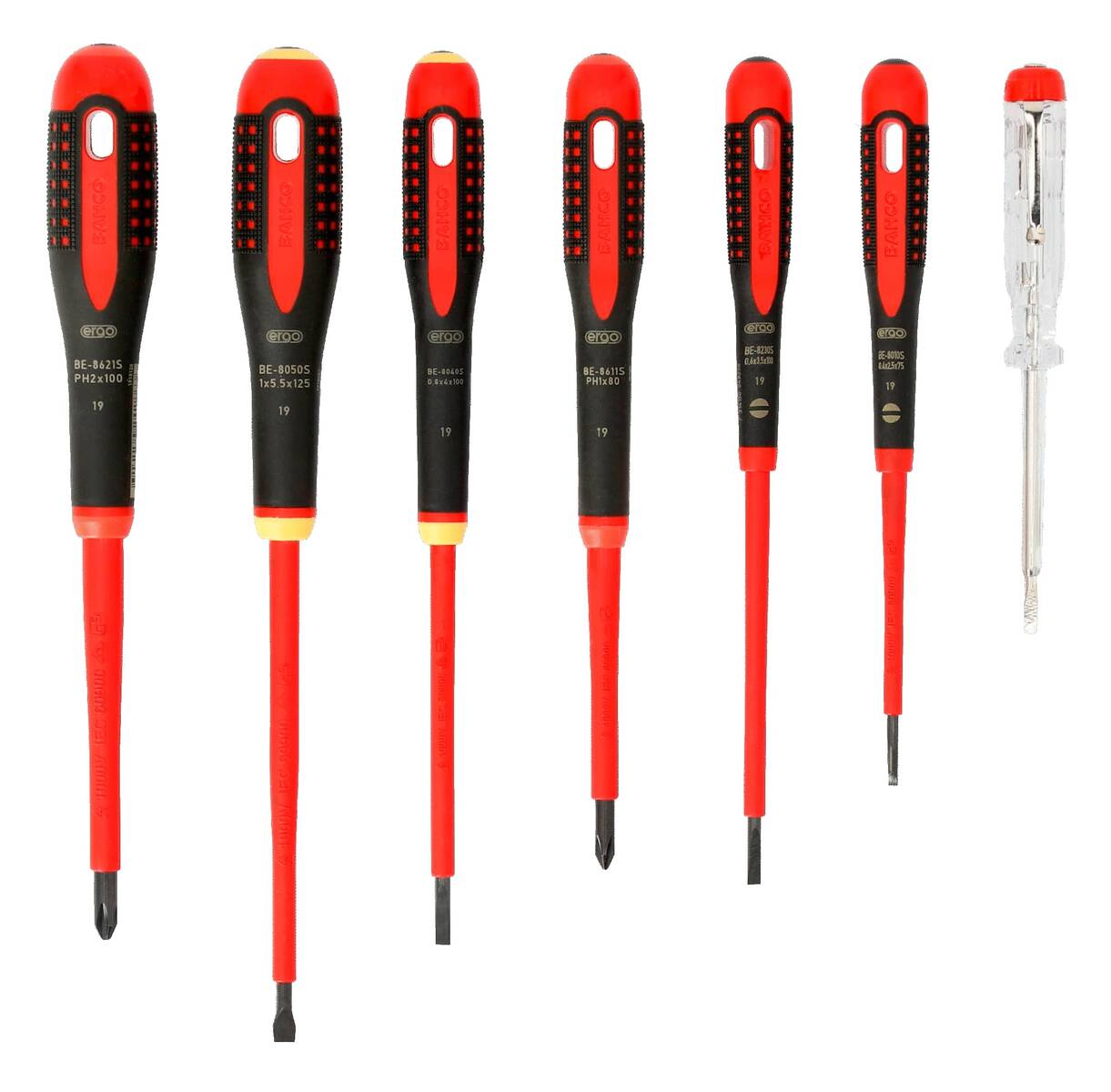 Bahco Ergo™ Schraubendreher-Satz » BE-9887S « für Schlitz & Phillips-Schrauben