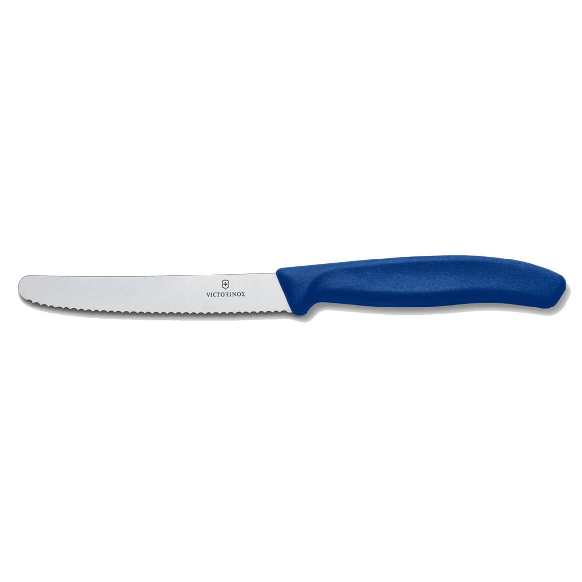 VICTORINOX Tomatenmesser, Brötchenmesser, Küchenmesser blau SwissClass