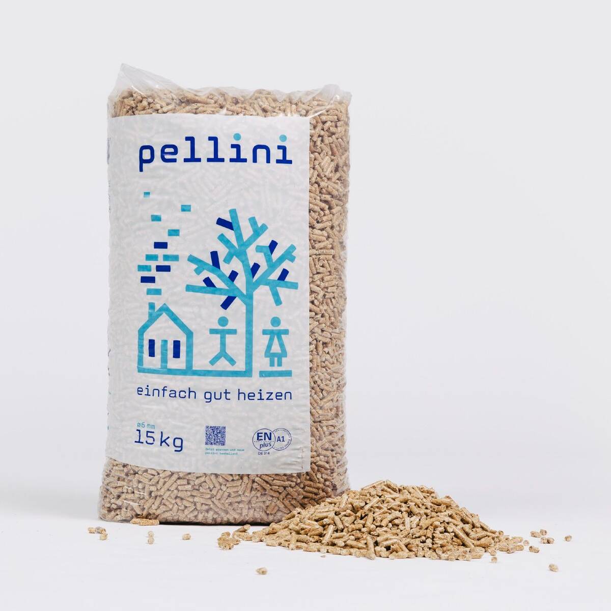 Pellini » Holzpellets « 15 kg, Sackware, ENplus A1-Zertifizierung