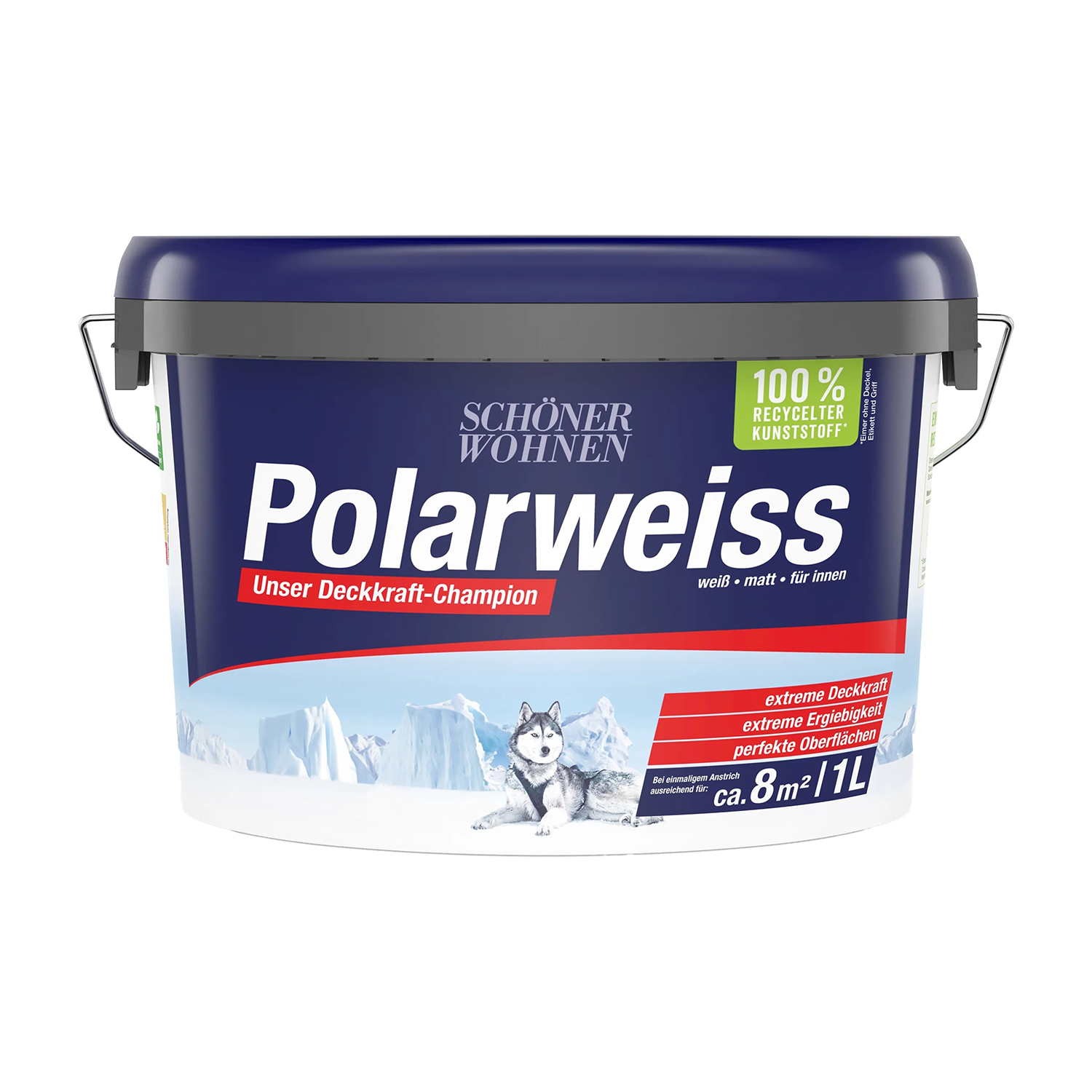 Schöner Wohnen Polarweiss » 1 Liter « Deckkraft-Profi für Innen