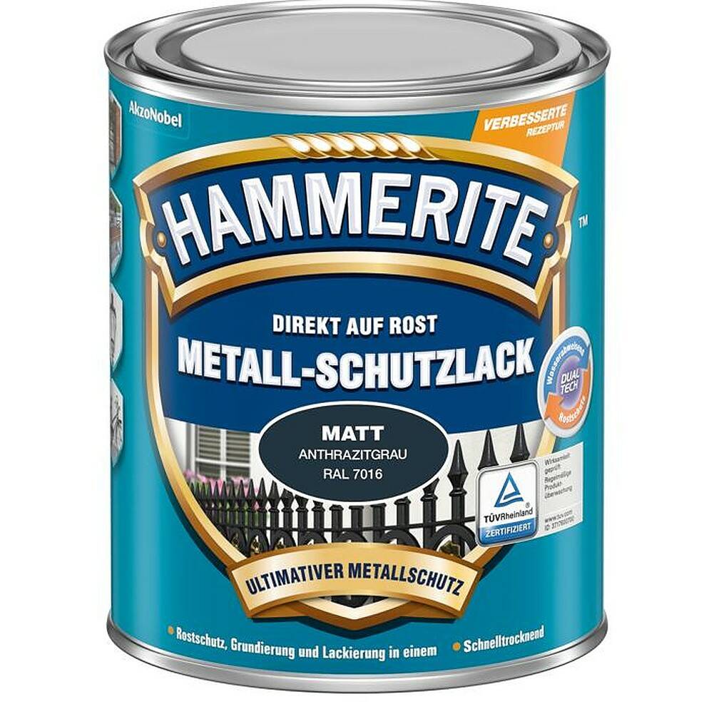 Hammerite Metall-Schutzlack » Anthrazitgrau « 750 ml - Matt