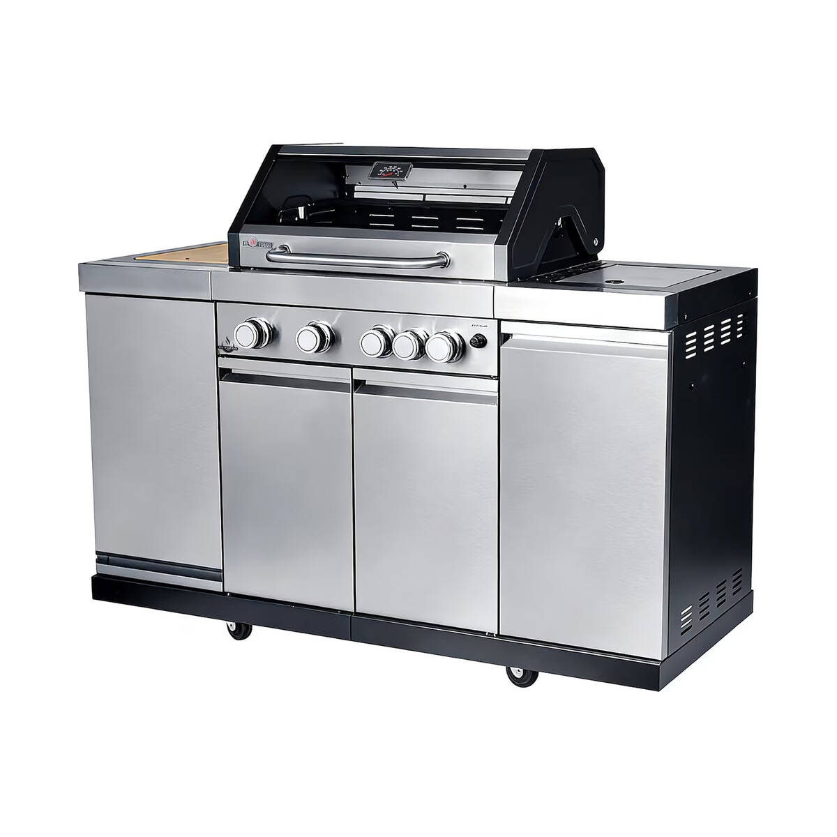 El Fuego Grillküche » Augusta 4+1 « 17 kW, Seitenbrenner, Ablagen