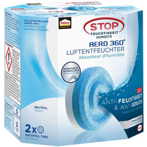 Pattex Nachfüll-Tabs » für AERO 360° « 2x 450 g, Anti Feuchtigkeit- und Geruch Pattex Zubehör AERO 360°