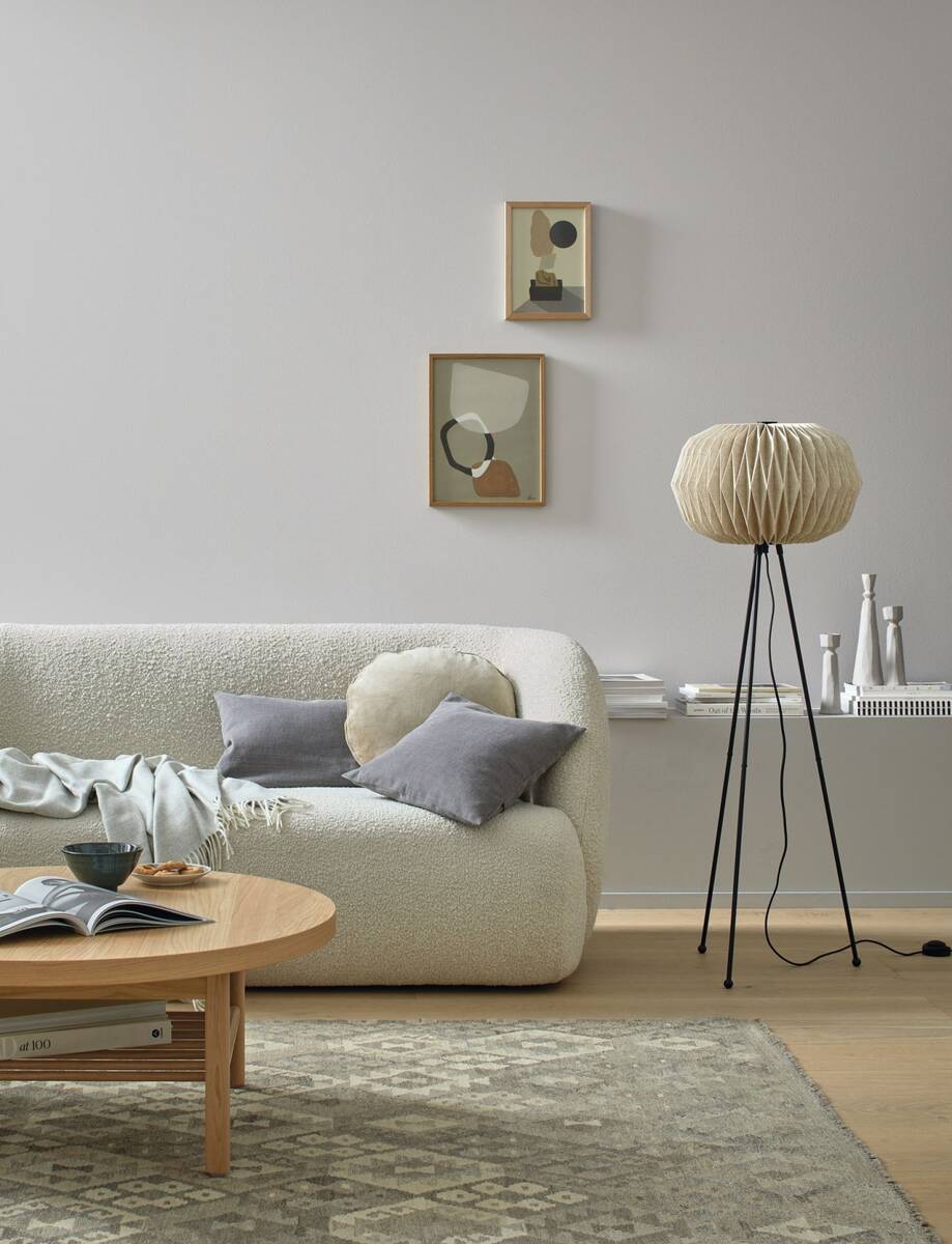 Alpina Pure Farben » Wolkengrau « 2,5 l, Wand- und Deckenfarbe