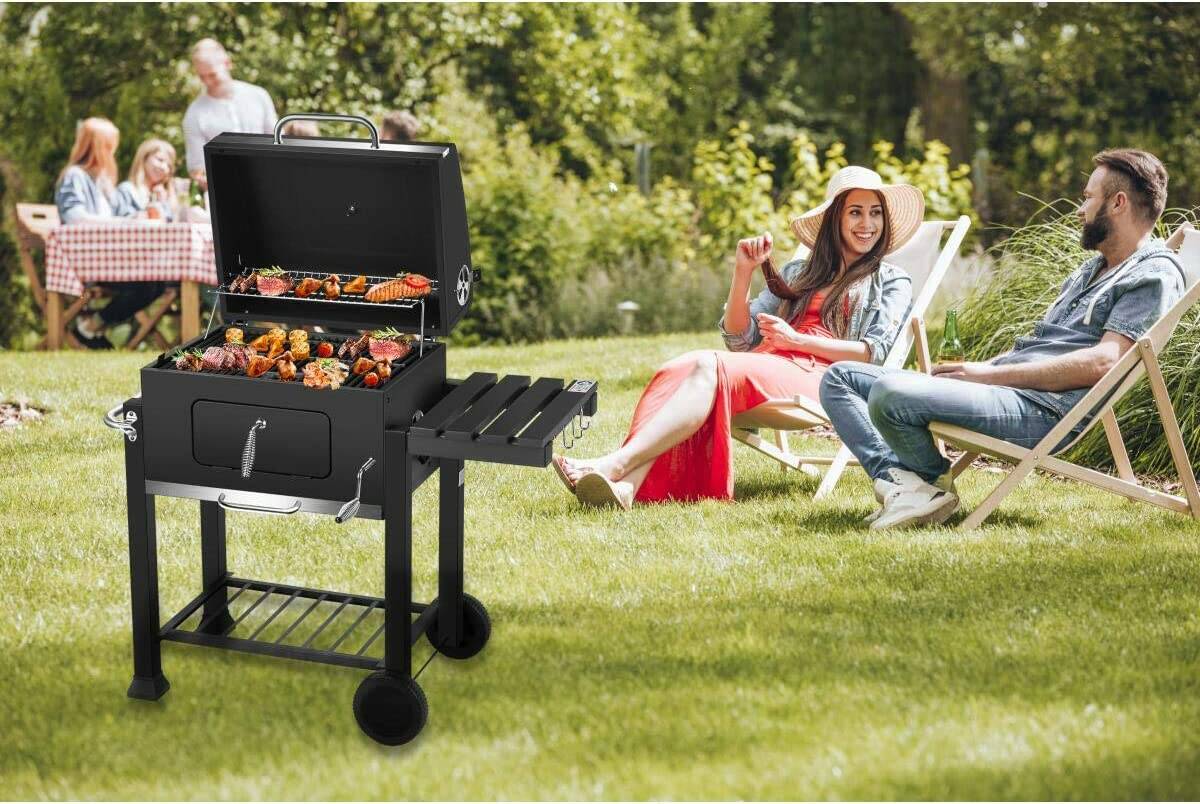 El Fuego Holzkohlegrill » Ontario Deluxe « Mit Thermometer, 56 x 42cm