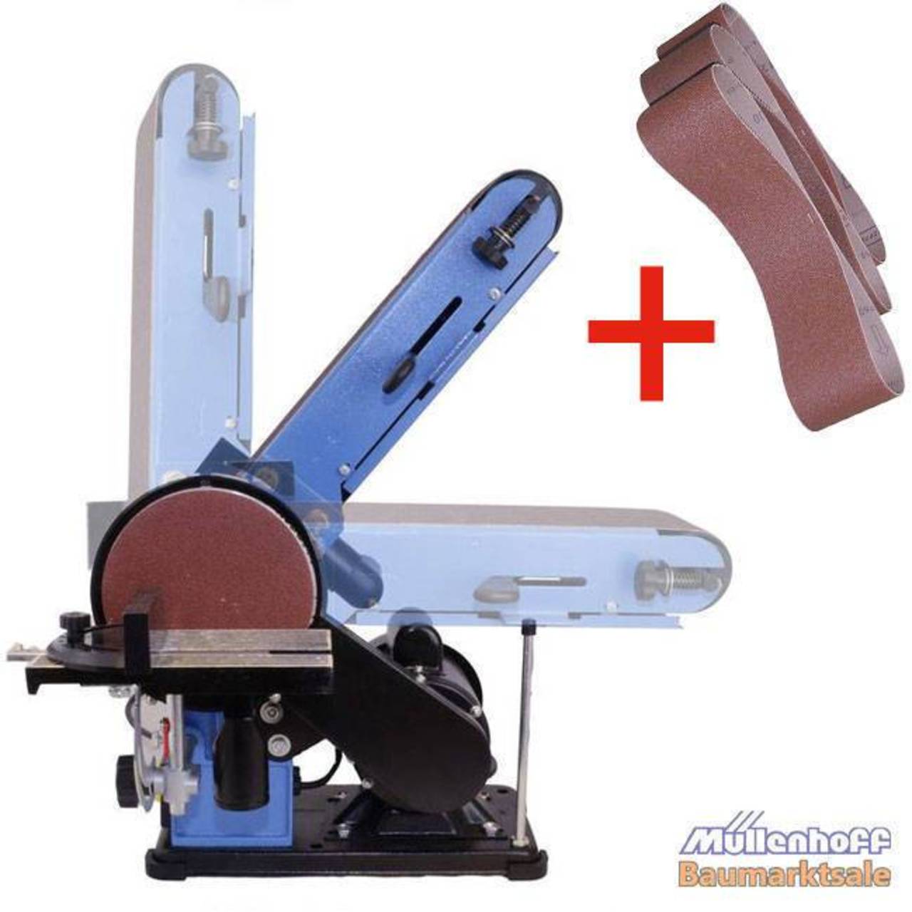 Band- und Tellerschleifer GBTS 400 inkl. 3 tlg. Schleifbandset