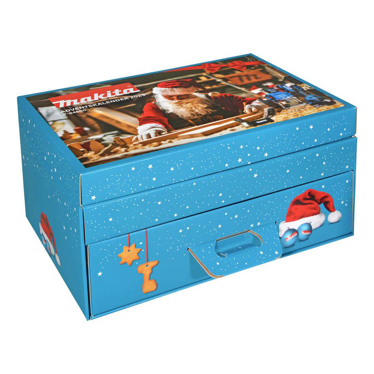 ♦ OUTLET ♦ Makita Adventskalender 2025 » P-84800 « 24 Fanartikel zum Verschenken
