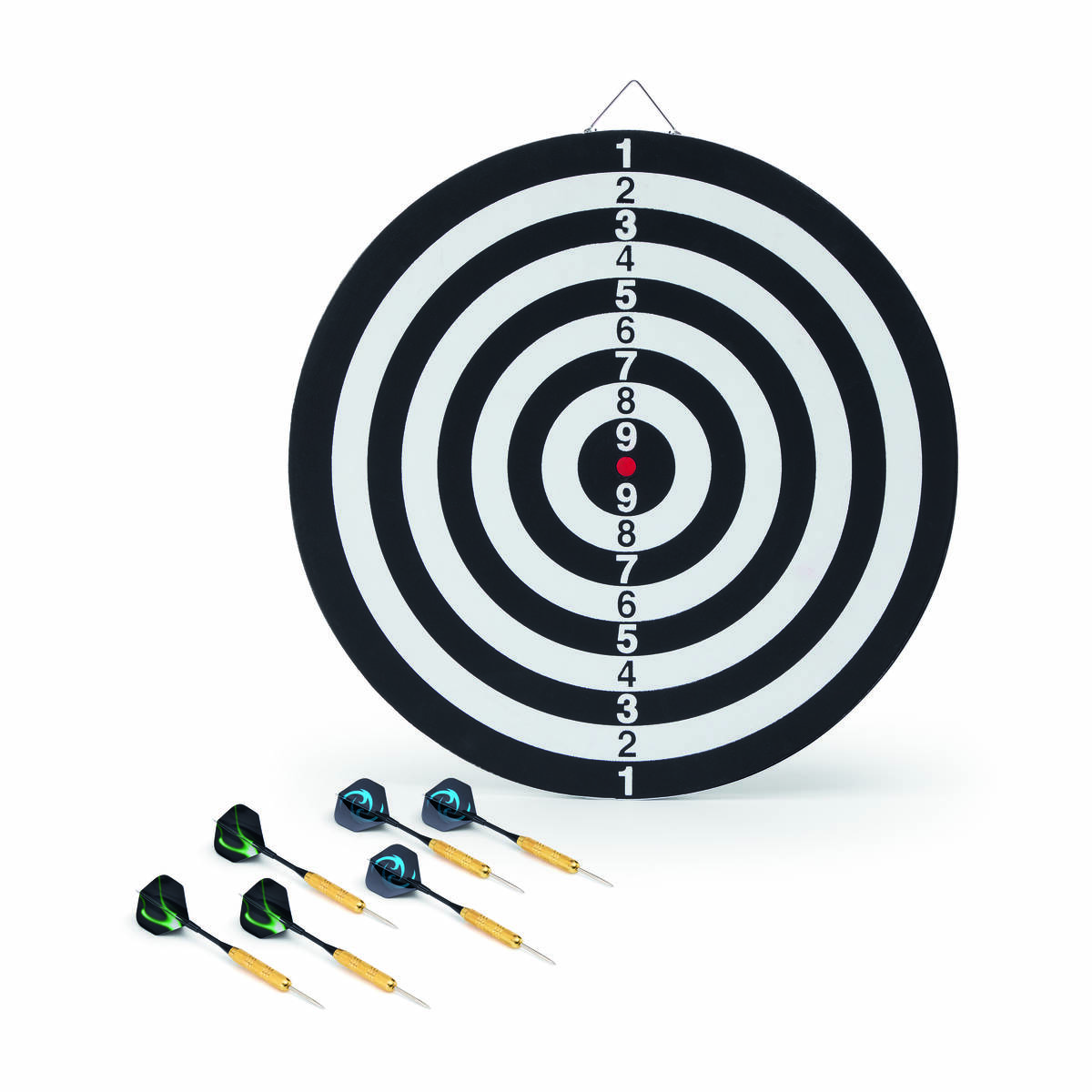 DoYourDart beidseitige Dartscheibe » 19979 / V1 « mit 6 Steel-Darts