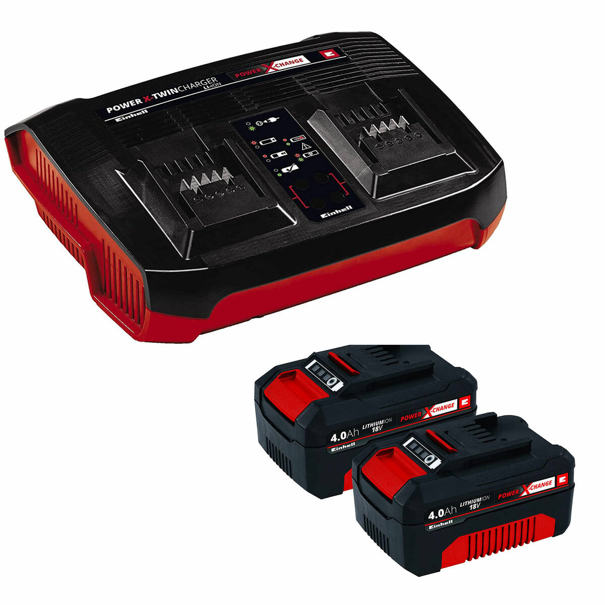 Einhell Twincharger Starter Kit » 2x 4Ah « Doppellader Einhell Twincharger Starter Kit » 2x 4Ah « Doppellader
