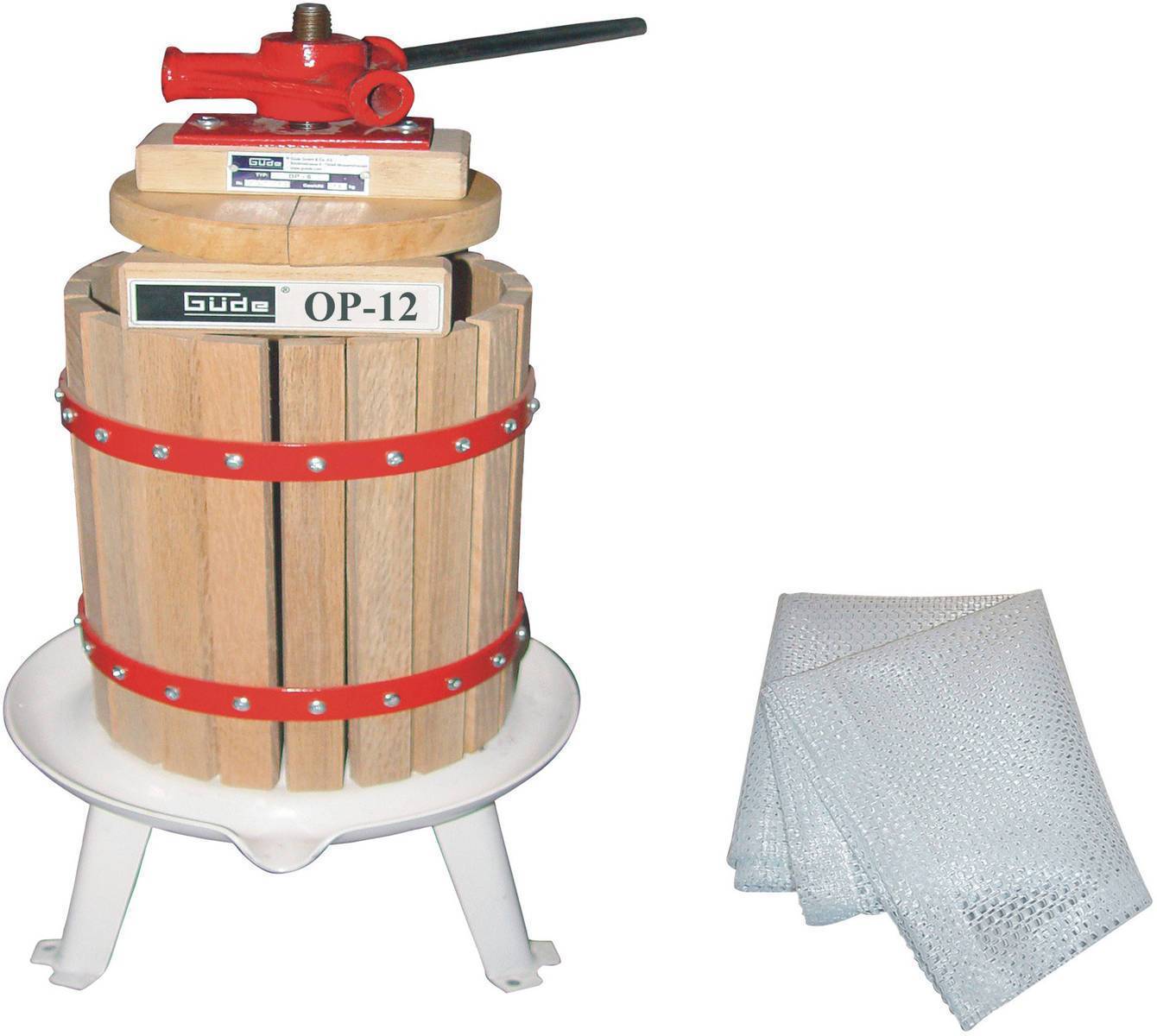 Güde Obstpresse OP12, 12 l, Presse, Apfelpresse, Beerenpresse, Saftpresse