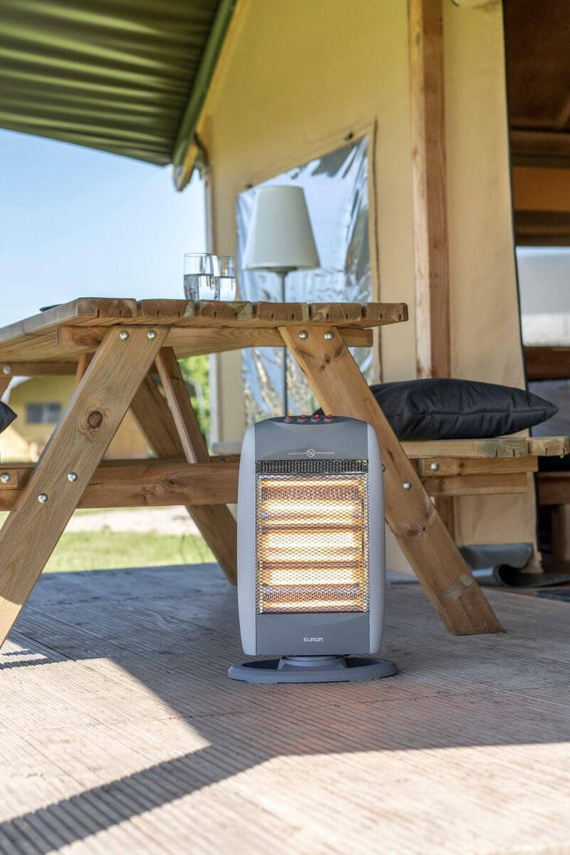 Eurom Heizstrahler » Safe-t-Shine 1200 Compact « 1200 W, Halogen, Grau