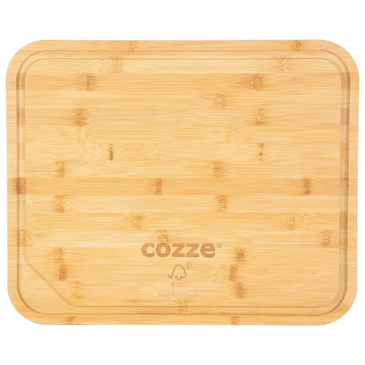 Cozze Pizzaschneidebrett » 90317 « 43 x 35 x 2 cm, Bambusholz
