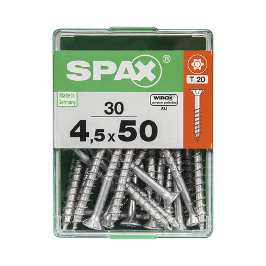 SPAX Universalschrauben 30 Stück » 4,5 x 50 mm « T20