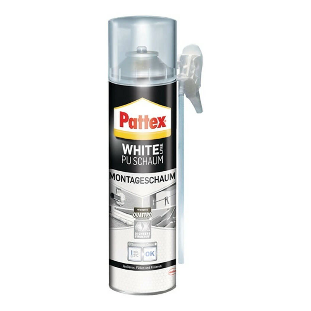 Pattex 1K PU-Schaum » White Line « Reinweiße Schaumqualität