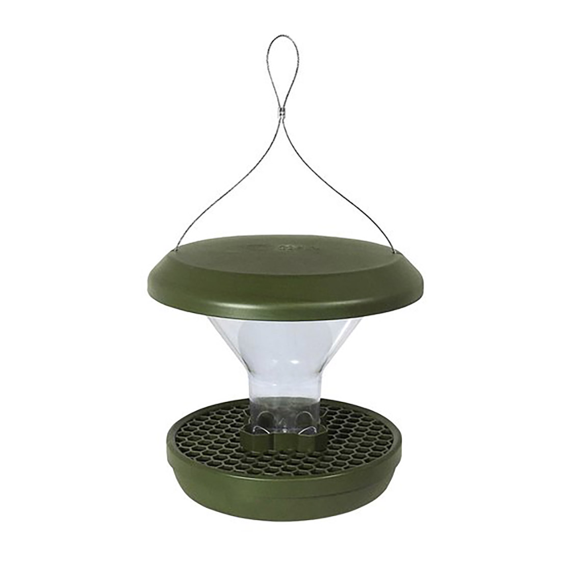 SWISSINNO Vogel-Futtersilo » SMART BIRDS « dunkelgrün, mit Nagerschutz