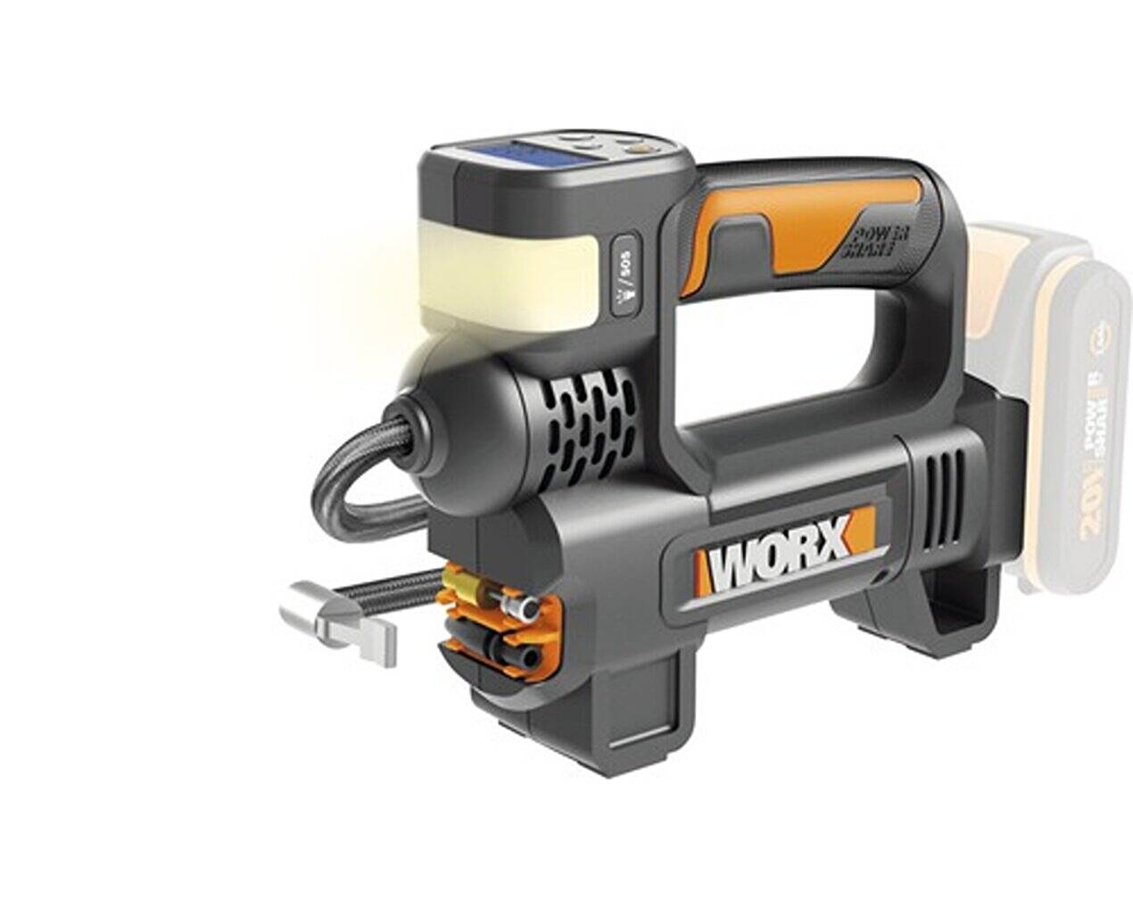 Worx Akku-Kompressor » WX092.9 « 20 Volt - ohne Akku