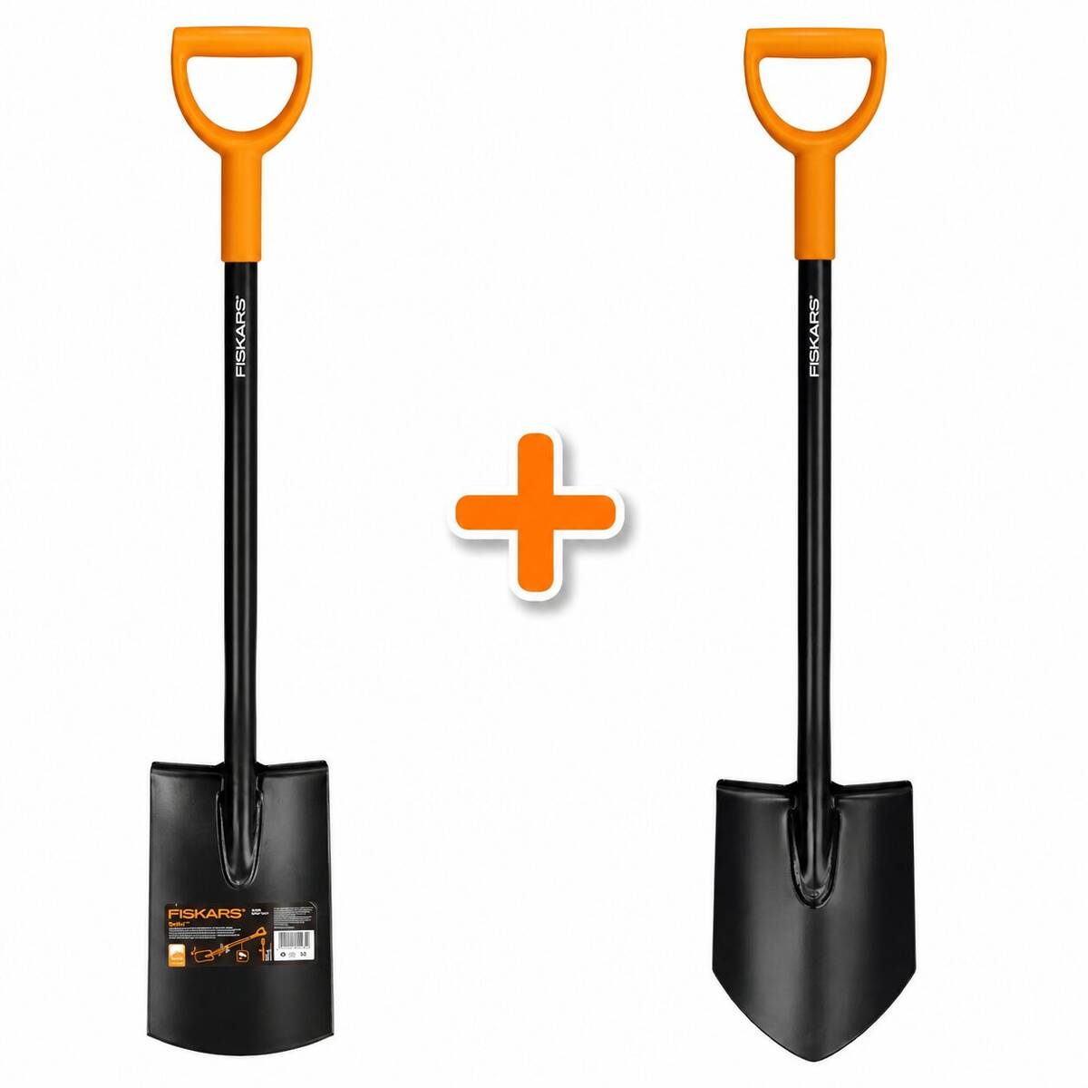 Fiskars Spaten-Set » 131413 + 131403 « Gärtnerspaten spitz & rund