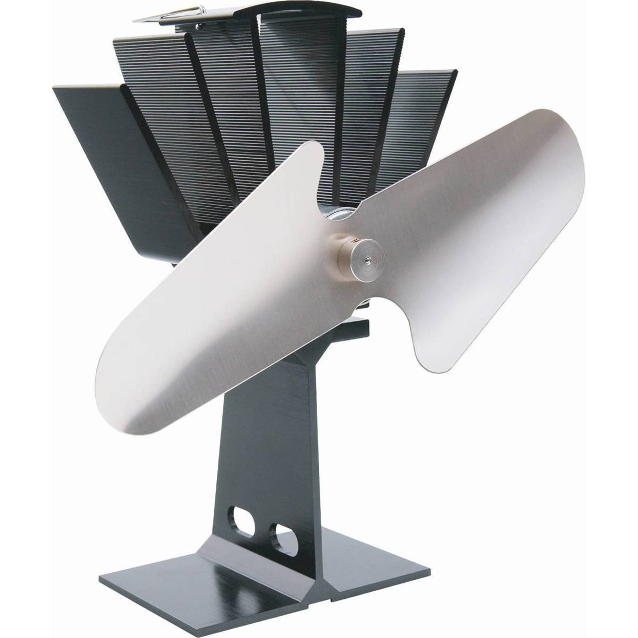 El Fuego stromloser Kaminventilator aus Aluminium, schwarz, Ventilator, Ofen