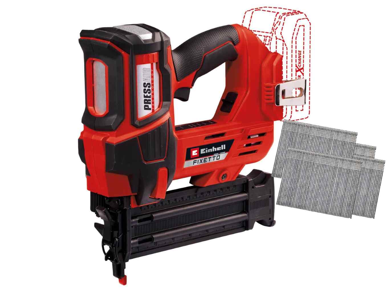 Einhell Akku-Nagler » Fixetto 18/50 N « 18 Volt, 50 mm Einhell Kapp-und-Gehrungssäge TC-MS 2112