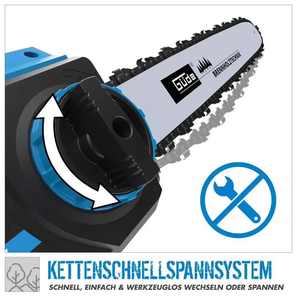 ♦ OUTLET ♦ Güde Elektro Kettensäge » KS 405 EC « 2400 W, 13 m/s, Öltankanzeige