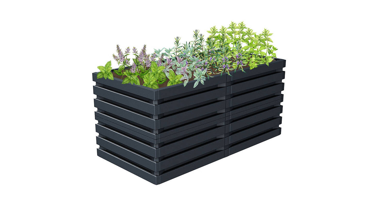 ♦ OUTLET ♦ Garantia Hochbeet » Skyline « Klick-System, 161 x 80 x 75 cm