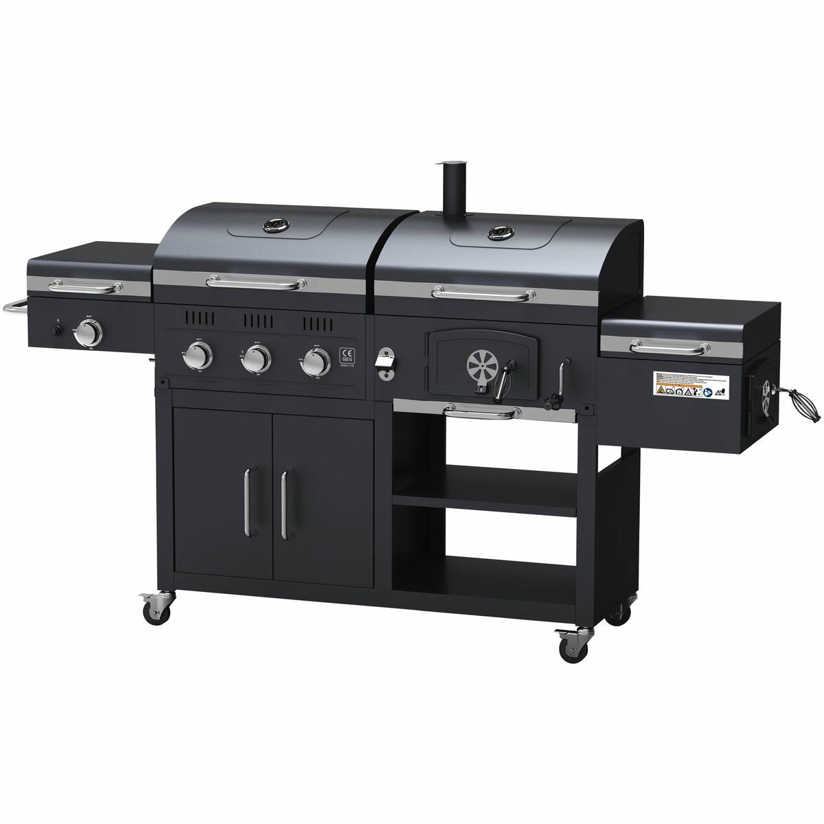 Mr. Gardener Holzkohle- und Gasgrill » Ottawa All-in-One « 3-in-1 BBQ Mr. Gardener Holzkohle- und Gasgrill » Ottawa All-in-One « 3-in-1 BBQ