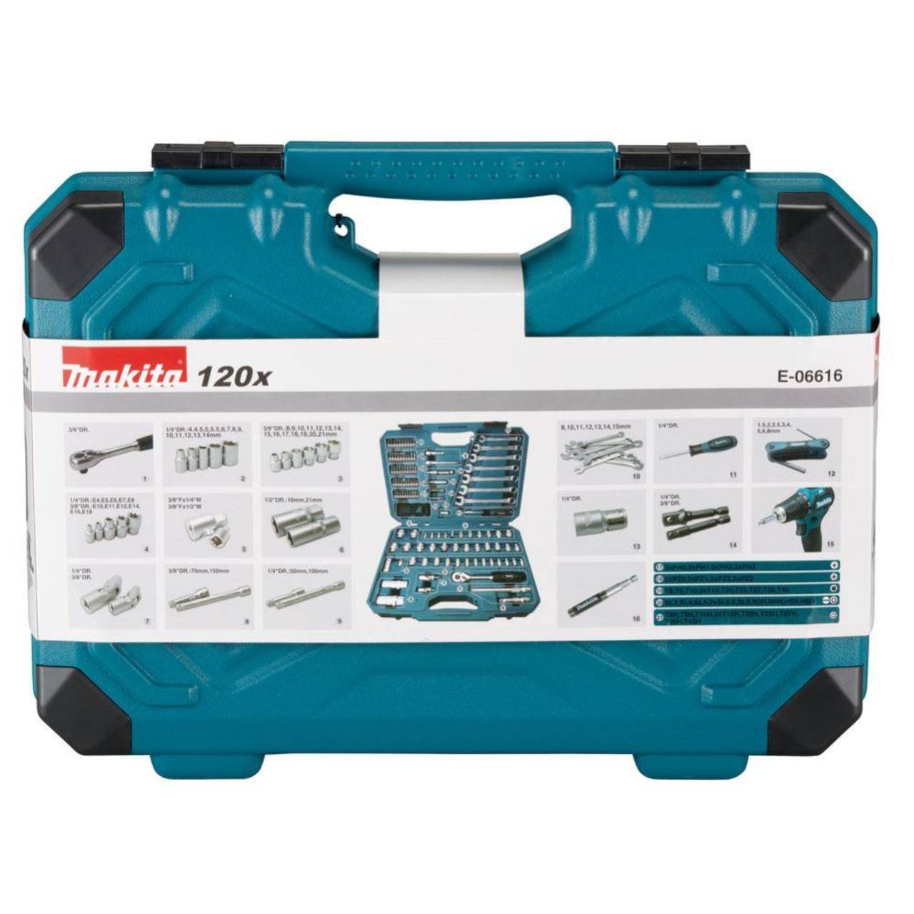 Makita Werkzeug-Set 120-teilig » E-06616 « Profi-Qualität