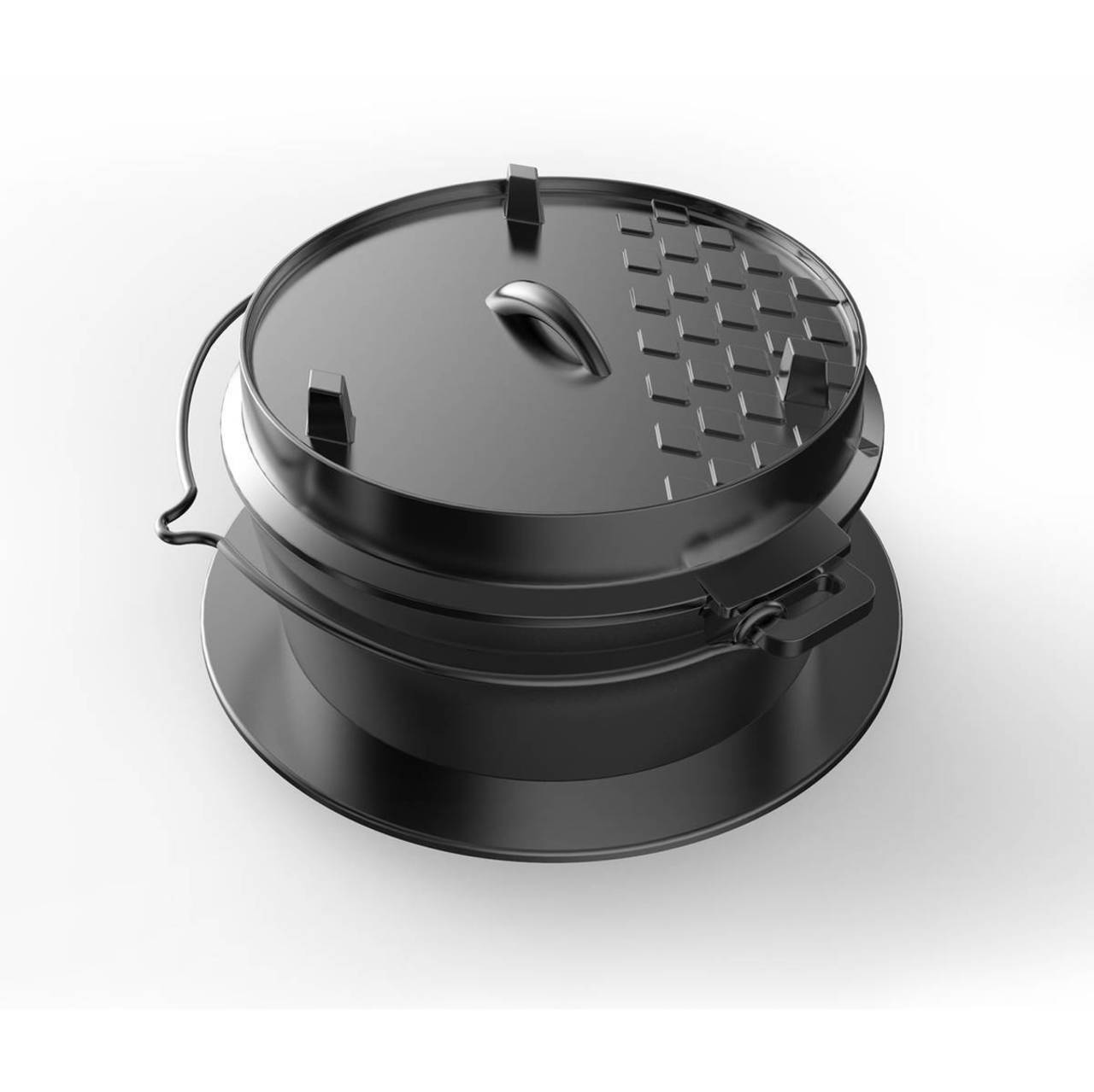 Mr. Gardener / Tepro Dutch-Oven für Rost-in-Rost System, rund Ø 57 cm, Grillen