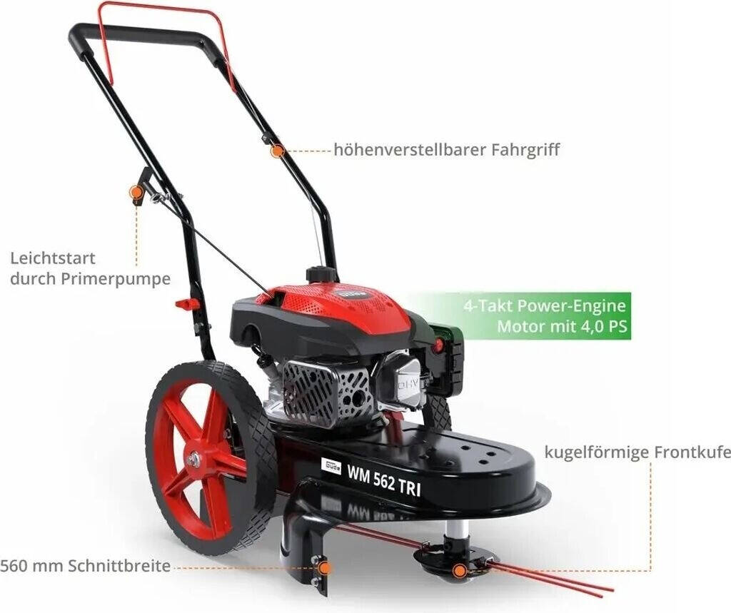 Güde Wiesenmäher » WM 562 TRI « 4-Takt Power-Engine, 4,0 PS