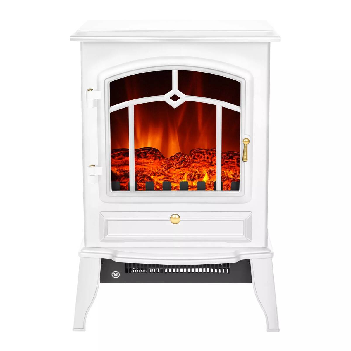 El Fuego Elektrokamin » Como II « Weiß, 2 kW, LED-Flammenbild