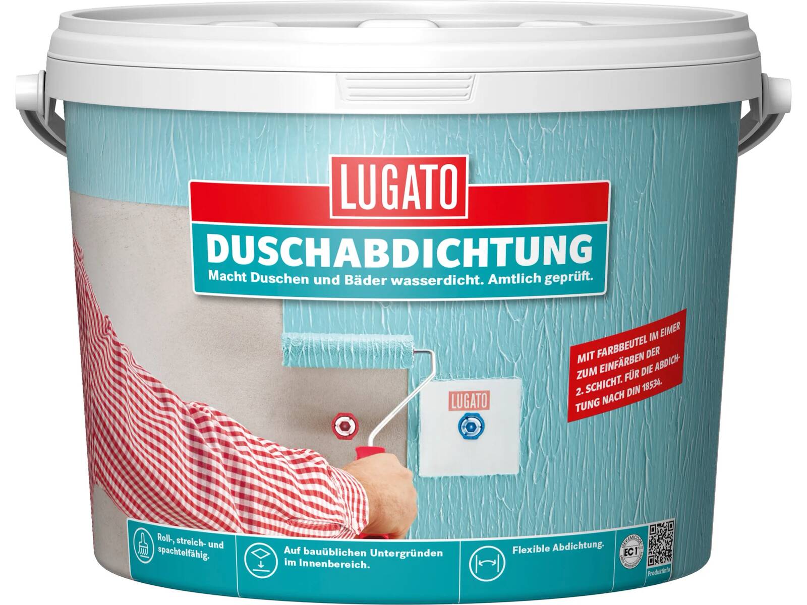 Lugato Latex-Dichtmasse » Duschabdichtung « 7 kg Eimer