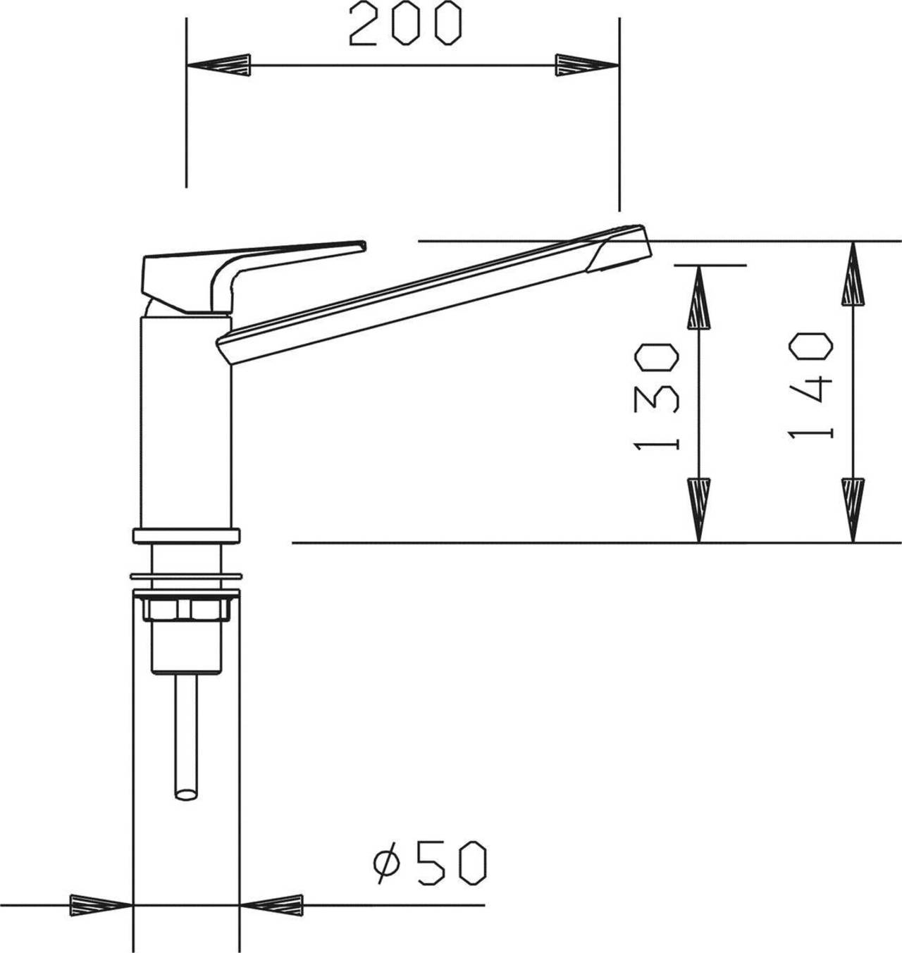 Eurodomo Armatur AQUA-TREND Granit Beige