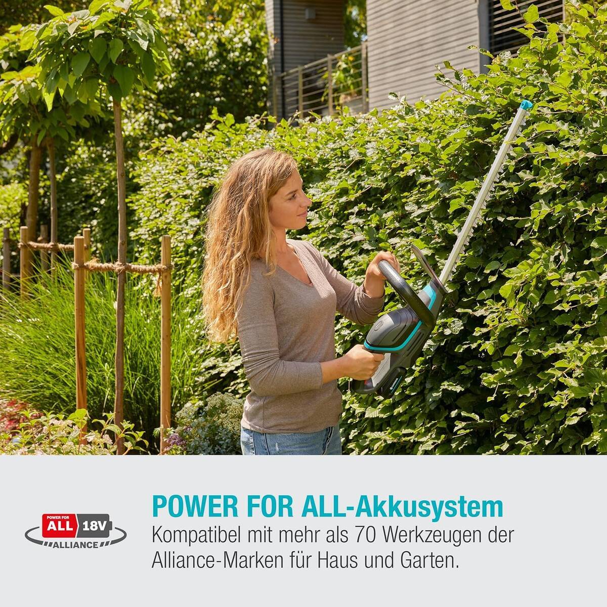 ♦ OUTLET ♦ Gardena Akku-Heckenschere » ComfortCut 50/18V « inkl. Akku & Ladegerät